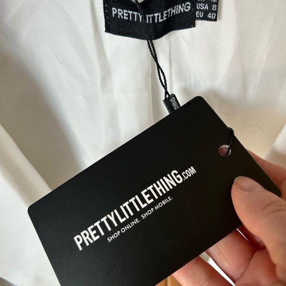 Pretty Little Thing Tan Faux Leather Bustier Layer - Picture 3 of 7